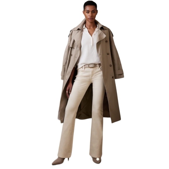 Buffalo David Bitten Lirine Beige Bootcut Jeans Size 29 Cotton Spandex Pants Oat - Picture 10 of 11